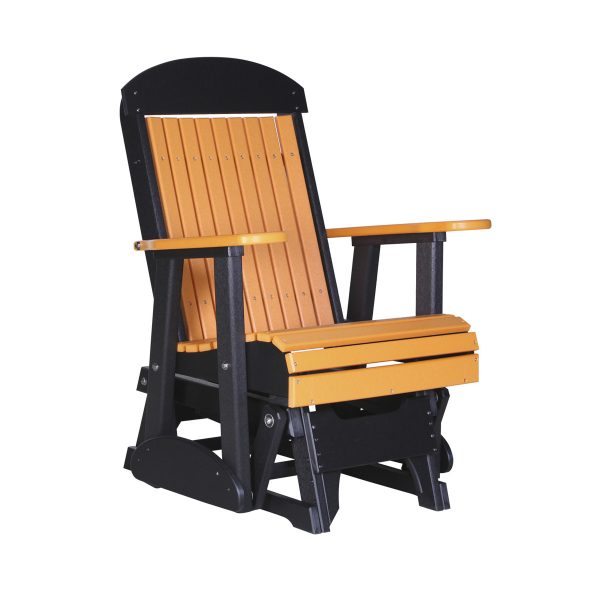 LuxCraft 2′ Classic Glider Chair  Luxcraft Tangerine / Black  