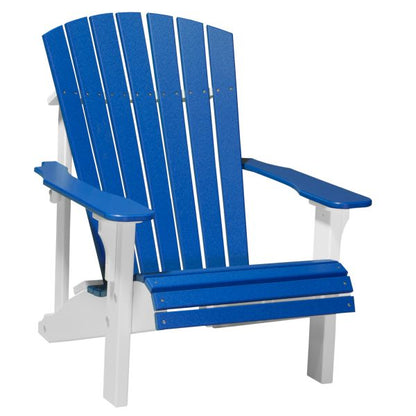 LuxCraft Deluxe Adirondack Chair  Luxcraft Blue / White  