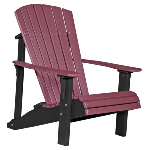 LuxCraft Deluxe Adirondack Chair  Luxcraft Cherrywood / Black  
