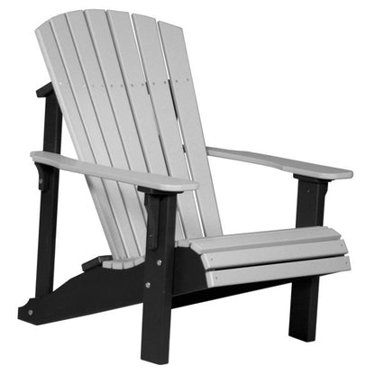 LuxCraft Deluxe Adirondack Chair  Luxcraft Dove Gray / Black  