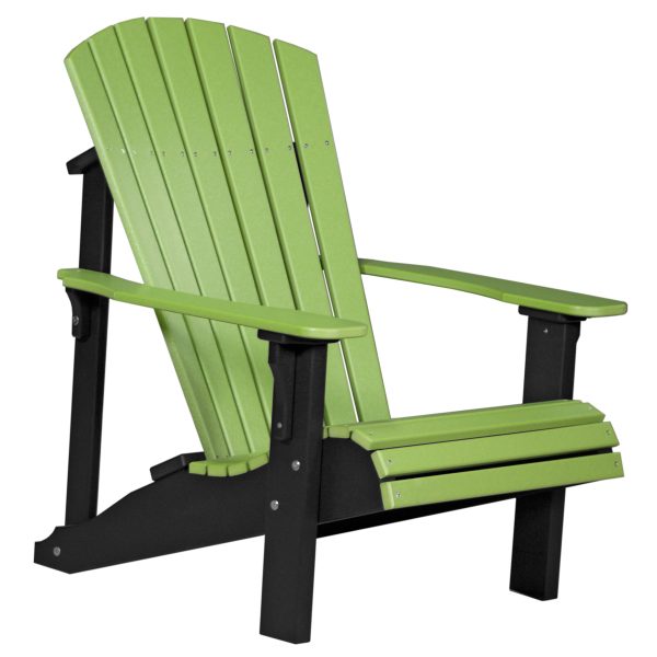 LuxCraft Deluxe Adirondack Chair  Luxcraft Lime Green / Black  