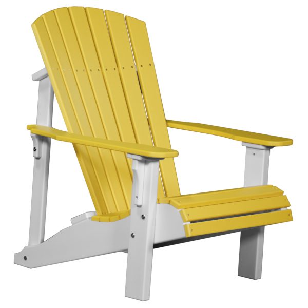 LuxCraft Deluxe Adirondack Chair  Luxcraft Yellow / White  