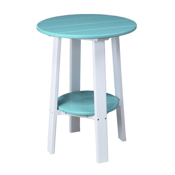 LuxCraft Deluxe End Table 28″  Luxcraft Aruba Blue / White  