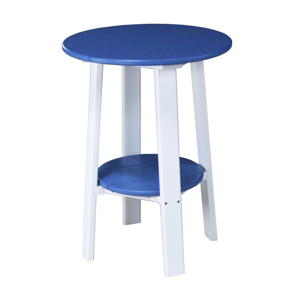 LuxCraft Deluxe End Table 28″  Luxcraft Blue / White  
