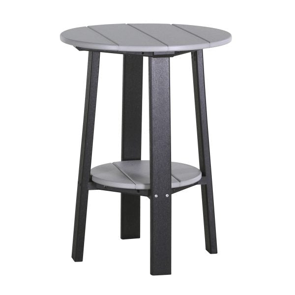 LuxCraft Deluxe End Table 28″  Luxcraft Dove Gray / Black  