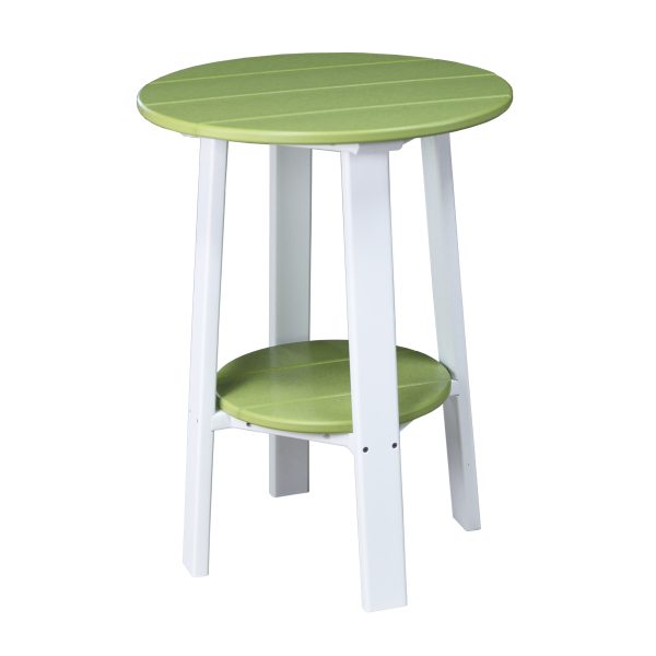 LuxCraft Deluxe End Table 28″  Luxcraft Lime Green / White  