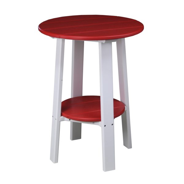 LuxCraft Deluxe End Table 28″  Luxcraft Red / White  