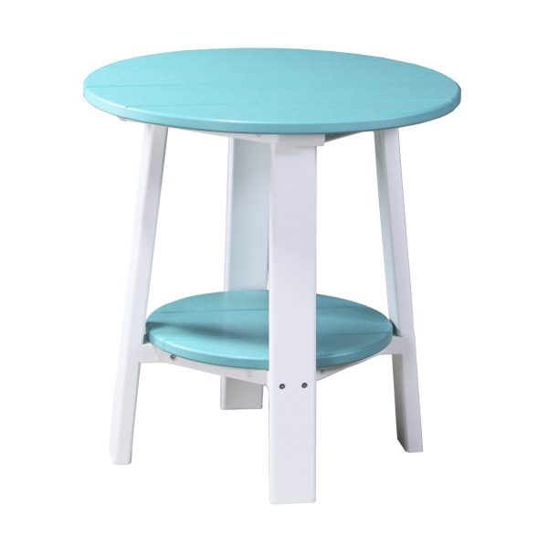 LuxCraft  Deluxe End Table  Luxcraft Aruba Blue / White  