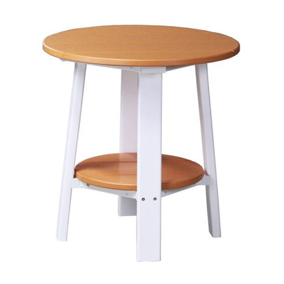 LuxCraft  Deluxe End Table  Luxcraft Tangerine / White  