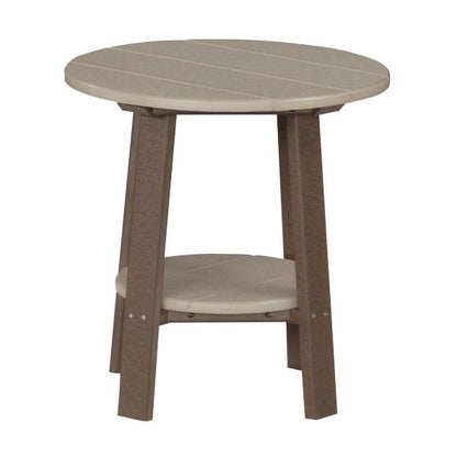LuxCraft  Deluxe End Table  Luxcraft Weatherwood / Chestnut Brown  