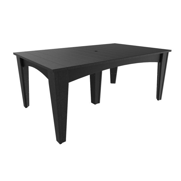 LuxCraft Island Dining Table (44″ x 72″ Rectangular)  Luxcraft Black  