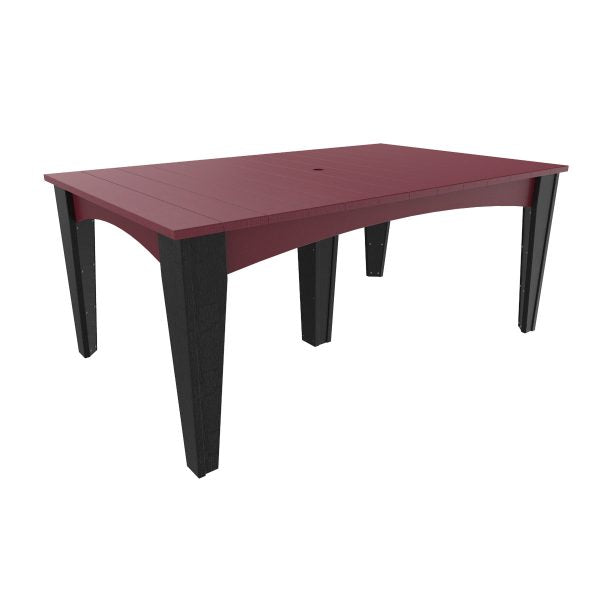 LuxCraft Island Dining Table (44″ x 72″ Rectangular)  Luxcraft Cherrywood / Black  