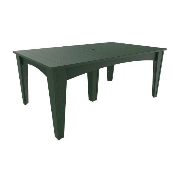 LuxCraft Island Dining Table (44″ x 72″ Rectangular)  Luxcraft Green  