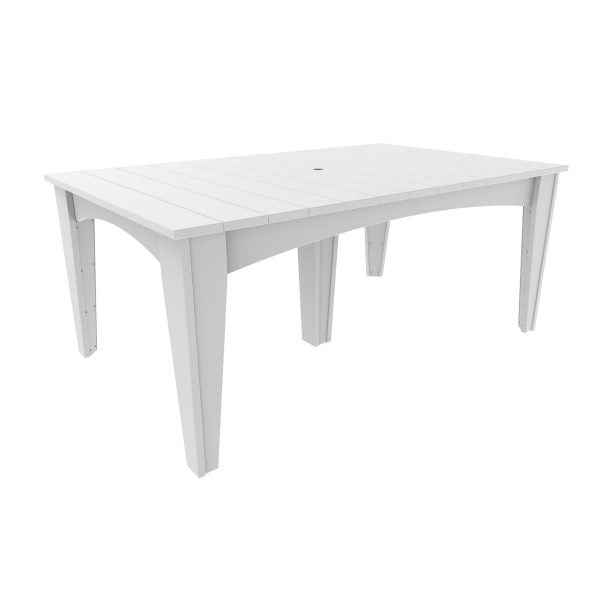 LuxCraft Island Dining Table (44″ x 72″ Rectangular)  Luxcraft White  