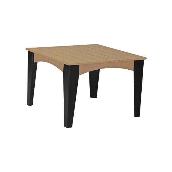 LuxCraft Island Dining Table (44″ Square)  Luxcraft Cedar / Black  
