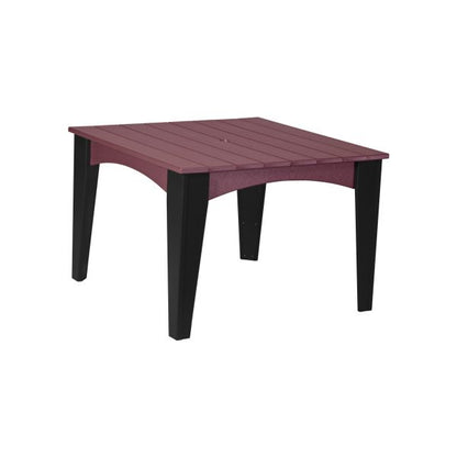 LuxCraft Island Dining Table (44″ Square)  Luxcraft Cherrywood / Black  