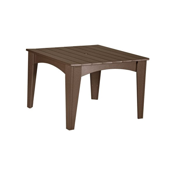 LuxCraft Island Dining Table (44″ Square)  Luxcraft Chestnut Brown  