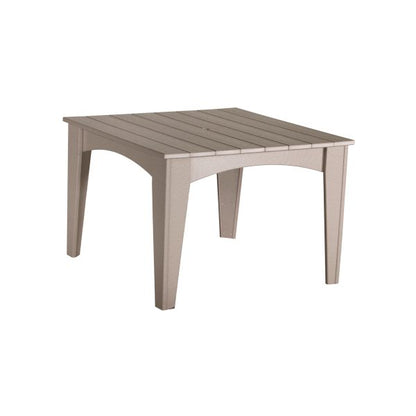 LuxCraft Island Dining Table (44″ Square)  Luxcraft Weatherwood  