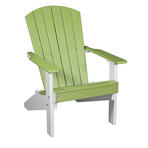 LuxCraft Lakeside Adirondack Chair ArmChair Luxcraft Lime Green / White  