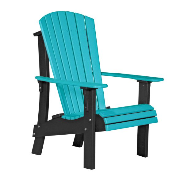 LuxCraft Royal Adirondack Chair  Luxcraft Aruba Blue / Black  