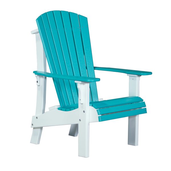 LuxCraft Royal Adirondack Chair  Luxcraft Aruba Blue / White  