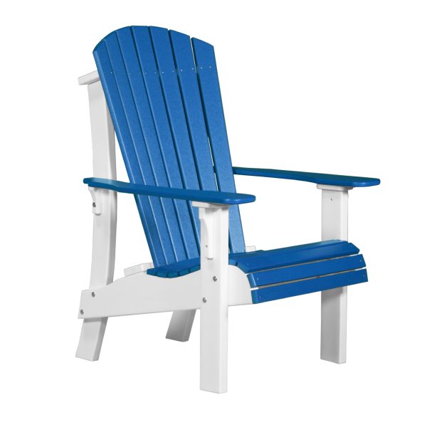 LuxCraft Royal Adirondack Chair  Luxcraft Blue / White  