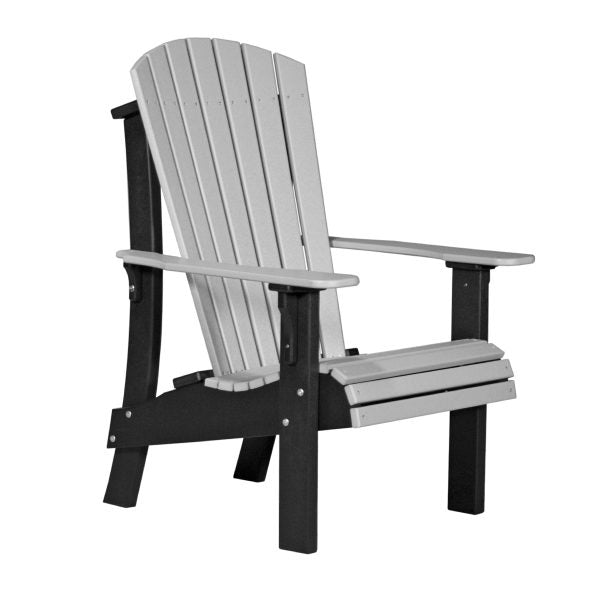 LuxCraft Royal Adirondack Chair  Luxcraft Dove Gray / Black  