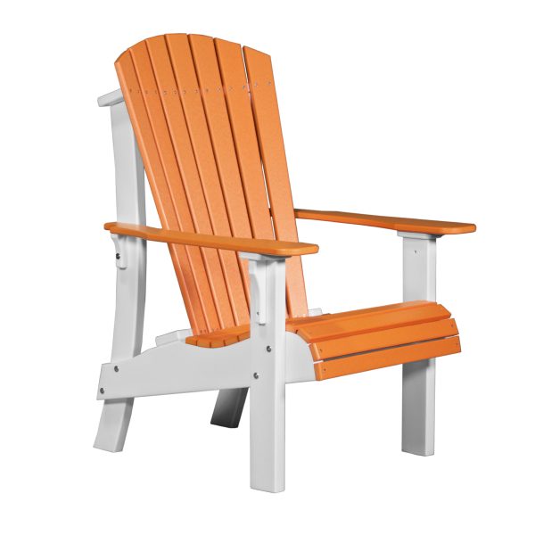 LuxCraft Royal Adirondack Chair  Luxcraft Tangerine / White  