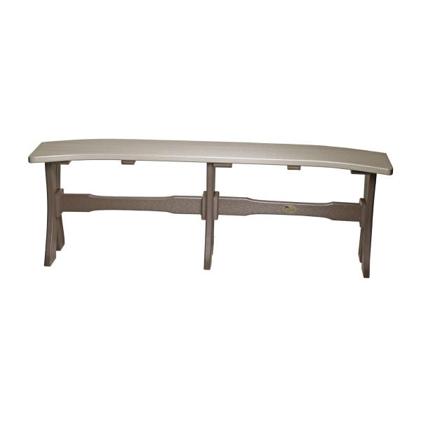LuxCraft  52″ Table Bench  Luxcraft Weatherwood / Chestnut Brown  