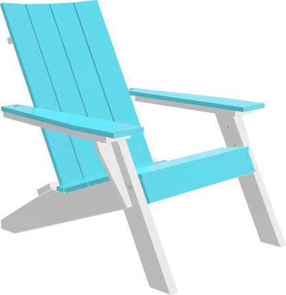 LuxCraft Urban Adirondack Chair  Luxcraft Aruba Blue / White  