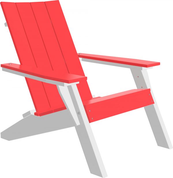 LuxCraft Urban Adirondack Chair  Luxcraft Red / White  