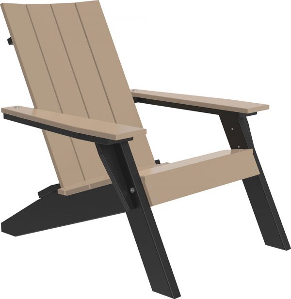 LuxCraft Urban Adirondack Chair  Luxcraft Weatherwood / Black  