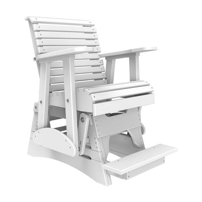 LuxCraft 2′ Plain Balcony Glider Chair Chair Luxcraft White  