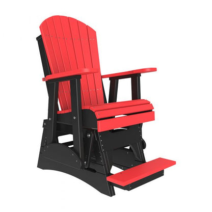 LuxCraft 2′ Adirondack Balcony Glider Chair  Luxcraft Red / Black  