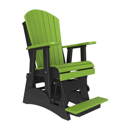 LuxCraft 2′ Adirondack Balcony Glider Chair  Luxcraft Lime Green / Black  