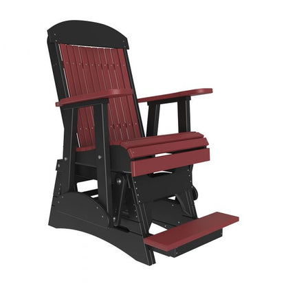 LuxCraft 2′ Classic Balcony Glider Chair  Luxcraft Cherrywood / Black  