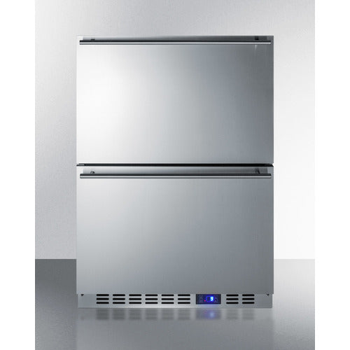 24" Outdoor 2-Drawer All-Freezer Freezer Summit All Freezer Standard Outdoor