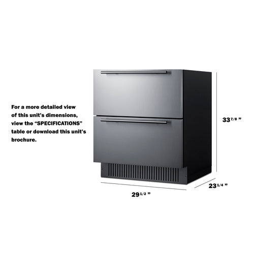 30" Wide 2-Drawer All-Refrigerator All-Refrigerator Summit   