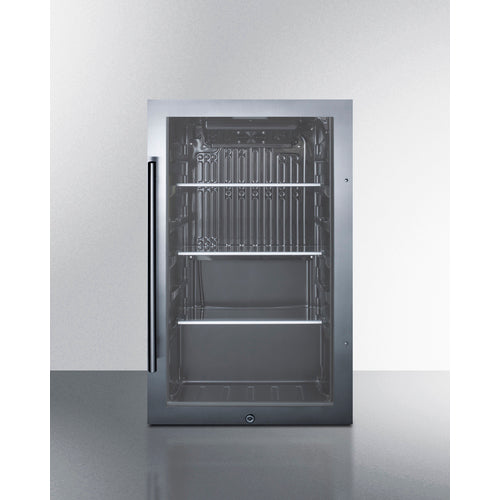 Shallow Depth Outdoor Built-In All-Refrigerator, ADA Compliant Refrigerator Summit ADA Outdoor Glass
